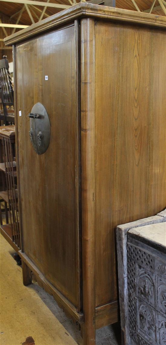A Chinese elm wardrobe